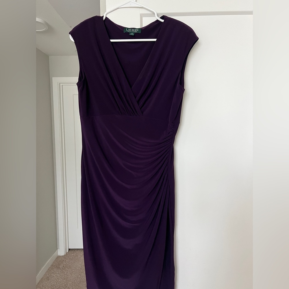 Ralph Lauren Deep Purple Midi Dress